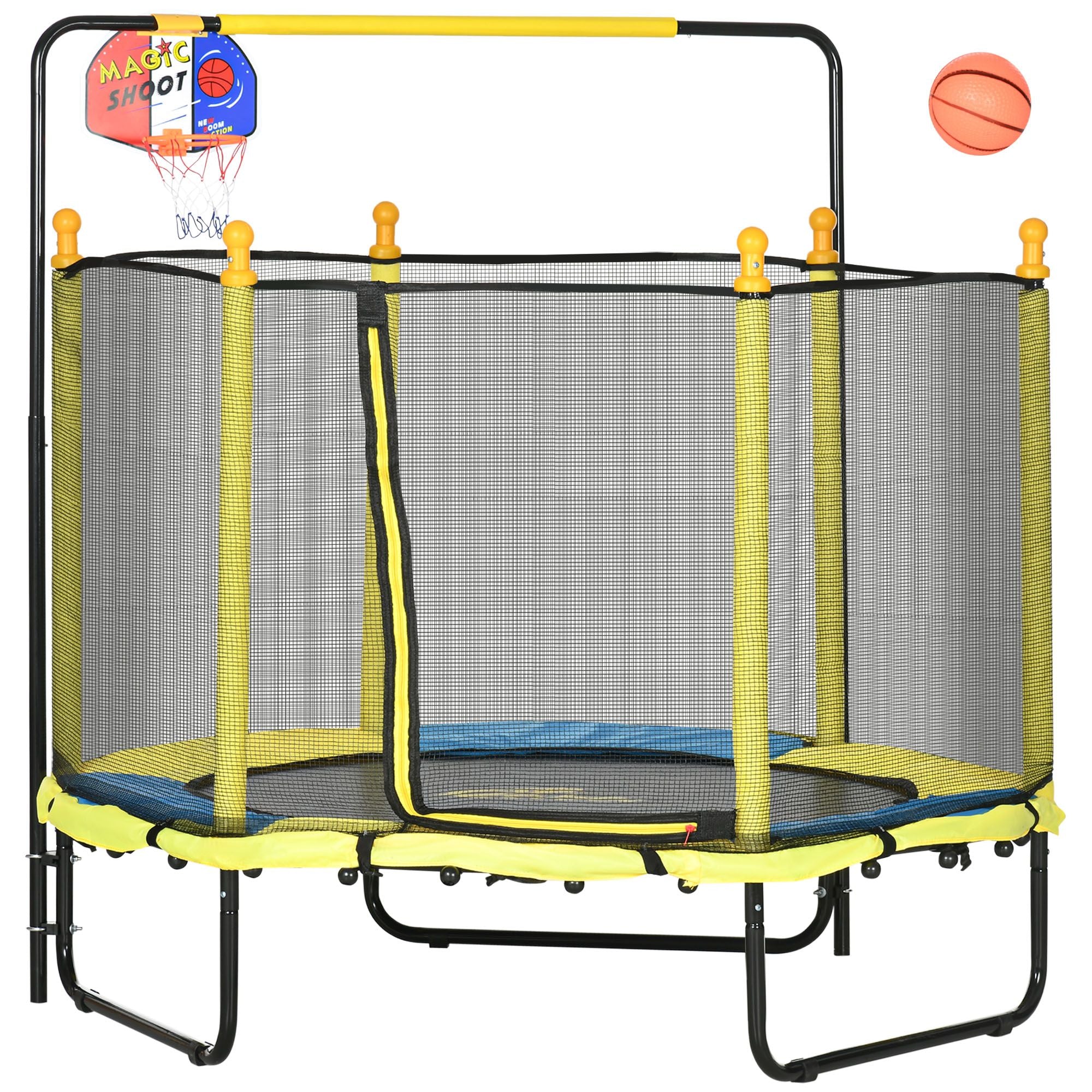 Trampoline 55 Inch with Enclosure Net